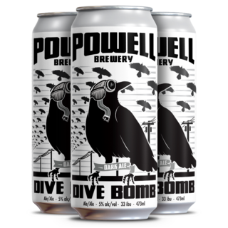4pk Powell "DIVE BOMB" Dark Ale (473mL)